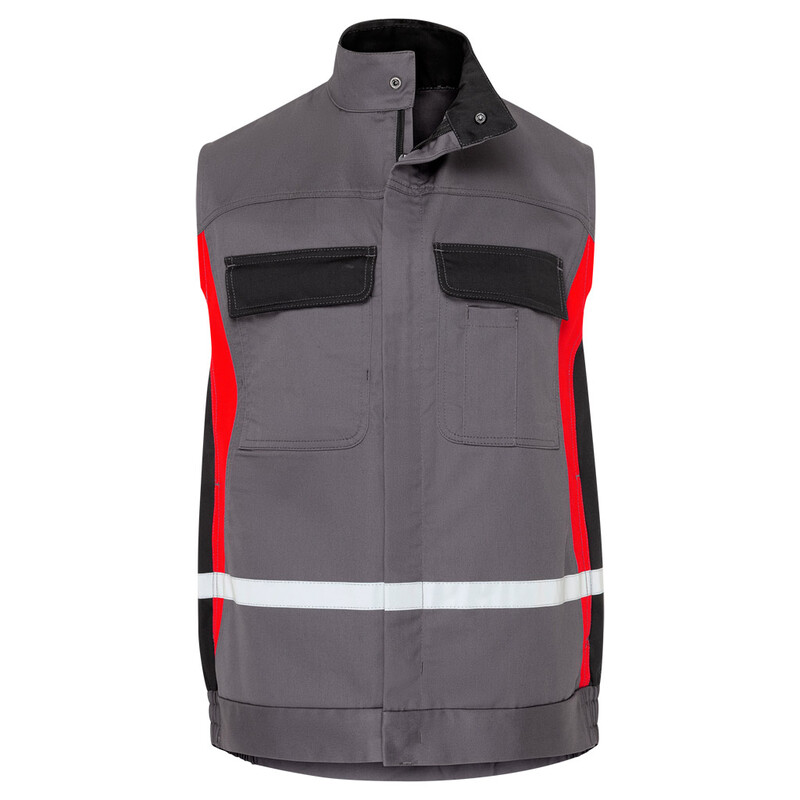 WORKS Profession Weste graurot